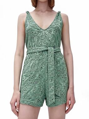 Zara ($46) "The Nara" Eyelet Embroidered Romper - PTP 19